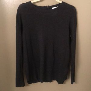 H&M dark grey back zipper sweater